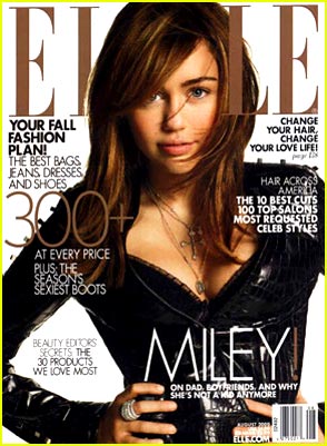 miley cyrus in elle